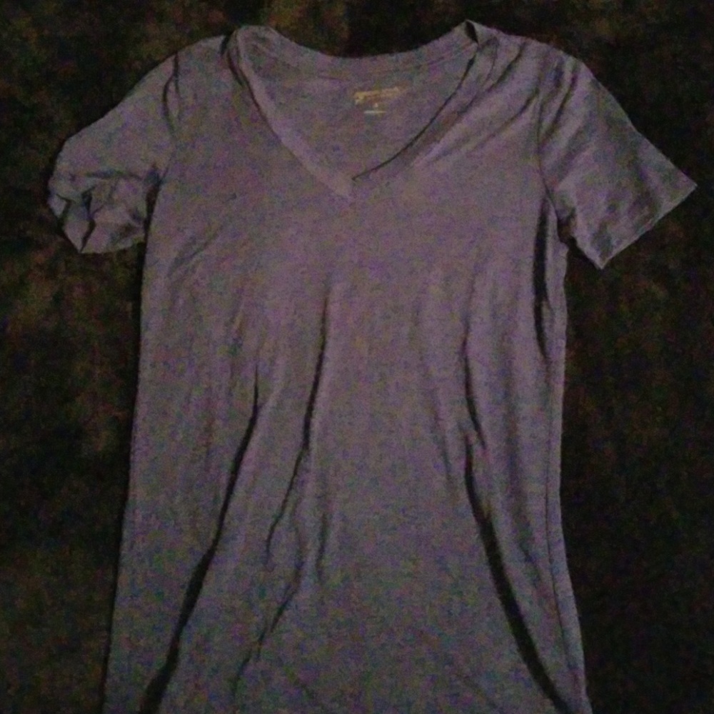 Basic blue v-neck
